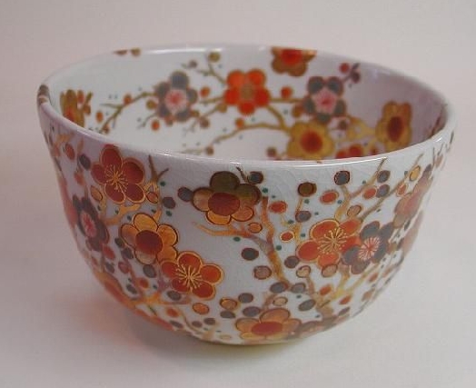 加藤松香 造 仁清 色紙 四君子茶碗 共箱 仁清焼研究家 茶道具 - メルカリ