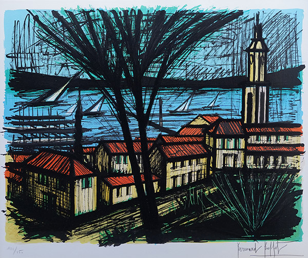 専用】ベルナール・ビュッフェ「村への道」 ベルナール ビュッフェ 額