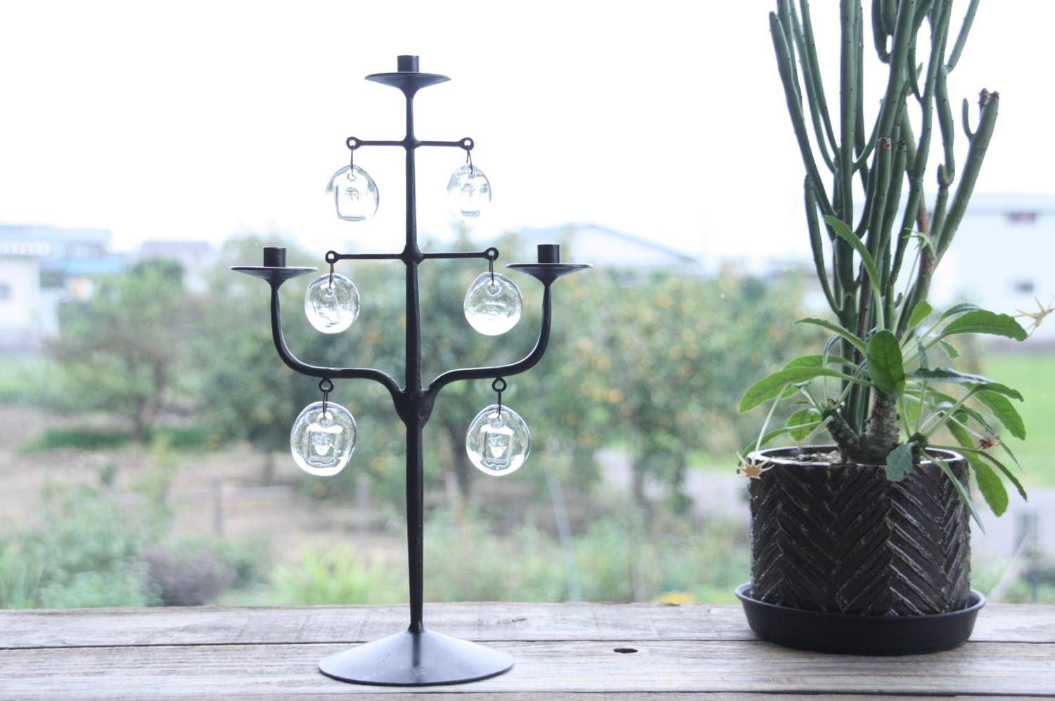 刻印有】Erik Hoglund エリックホグラン ツリー型キャンドルスタンド