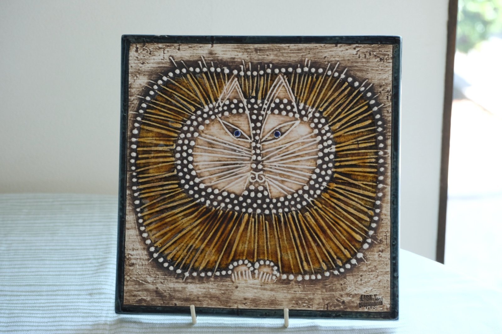 希少・特別仕様】 リサラーソン 陶板 ブルーアイ UNIK katt 猫 ネコ