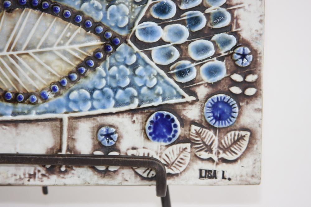 リサラーソンLisa LarsonUNIK 陶板 フネ北欧ヴィンテージ雑貨