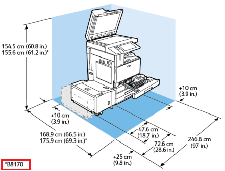 Physical Specifications and Clearance Requirements - High Capacity