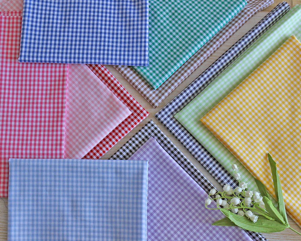 ◇ スワニーベーシック・先染めタイプのコットンミニギンガムチェック