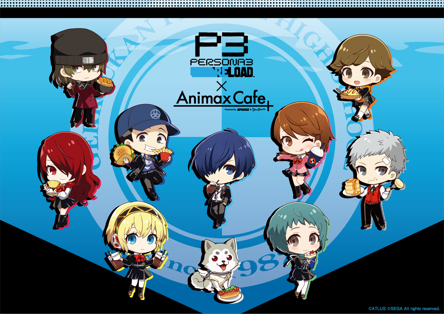 ペルソナ4 主人公 セガコラボカフェ アクリルスタンド ペルソナ4