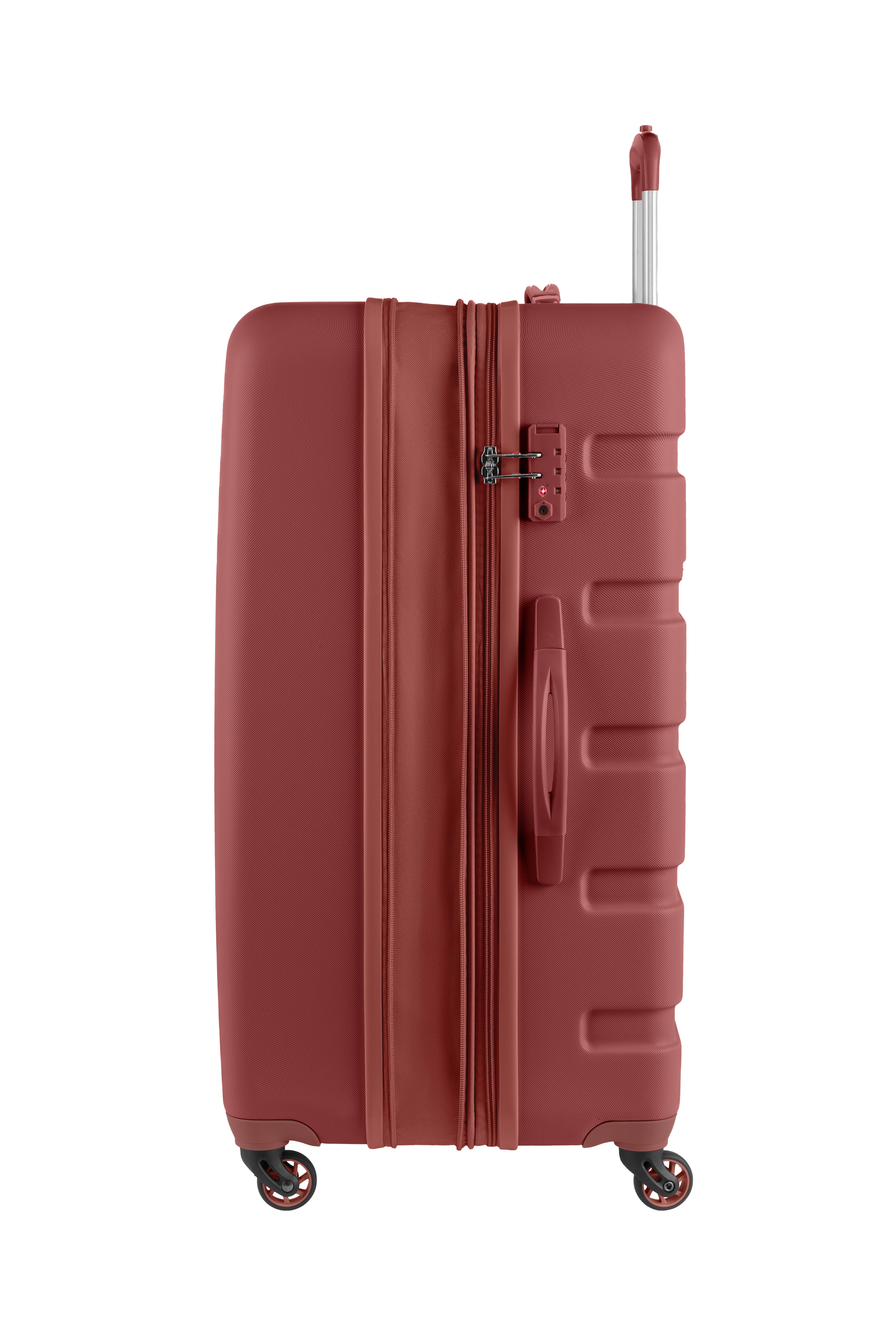 SWISSGEAR Signature Large Checked Spinner in Cinnamon Brown