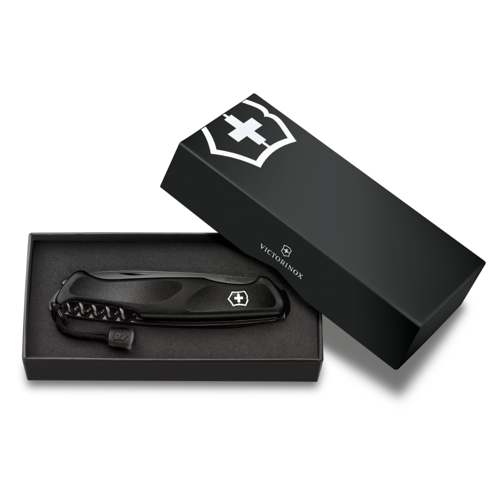 Onyx Black RangerGrip 55 Swiss Army Knife by Victorinox at Swiss