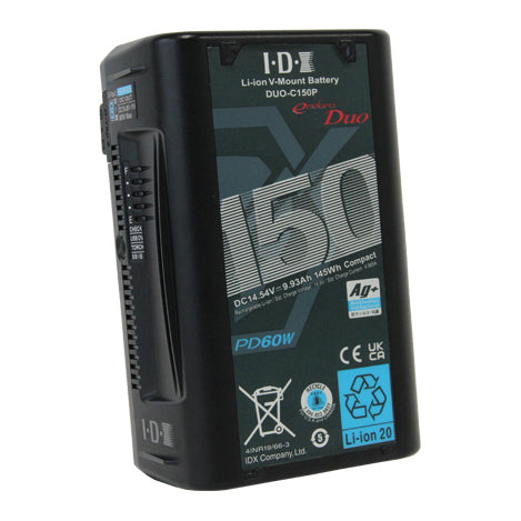 IDX DUO-C150P PD規格対応 Vマウントタイプリチウムイオンバッテリー