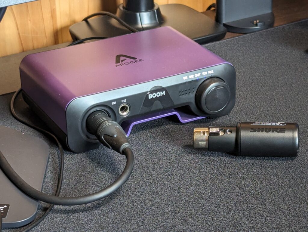 SHURE MVX2U】レビュー。XLRマイクを配信で使う時に超実用的な