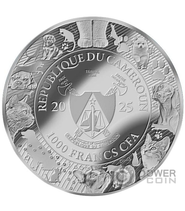 PIRATE CAT AI-NIMALS 1 Oz Silver Coin 1000 Francs Cameroon 2025