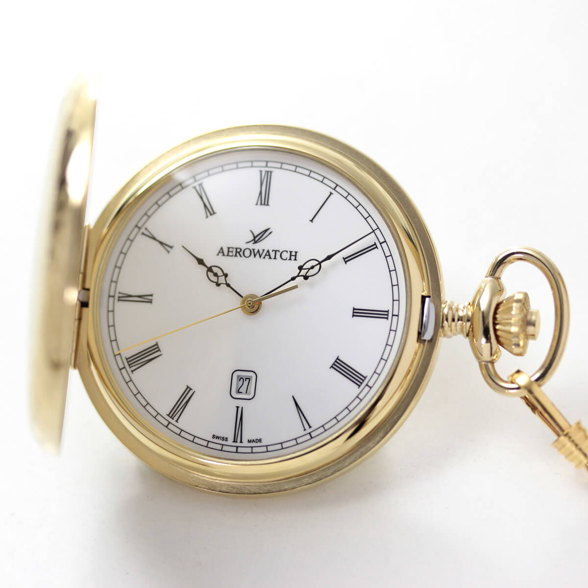 アエロ（AERO）/懐中時計/42796ja01/クォーツ式/ハンターケース – 懐中