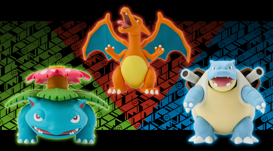 フシギバナ・リザードン・カメックスの「ソフビフィギュア」が