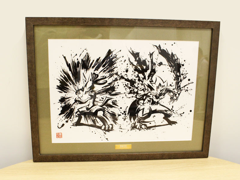 墨絵師『御歌頭』氏が描く、戦うポケモンたちの大迫力なグッズが登場