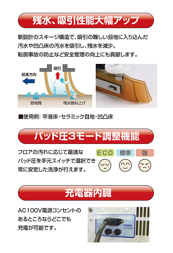 廃番・再入荷なし】【リース契約可能】FPS-20A - 自動床面洗浄機【代引