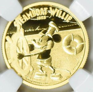 記念コイン 買取】ニウエ 25ドル金貨 ミッキー・マウス NGC PF70 ULTRA