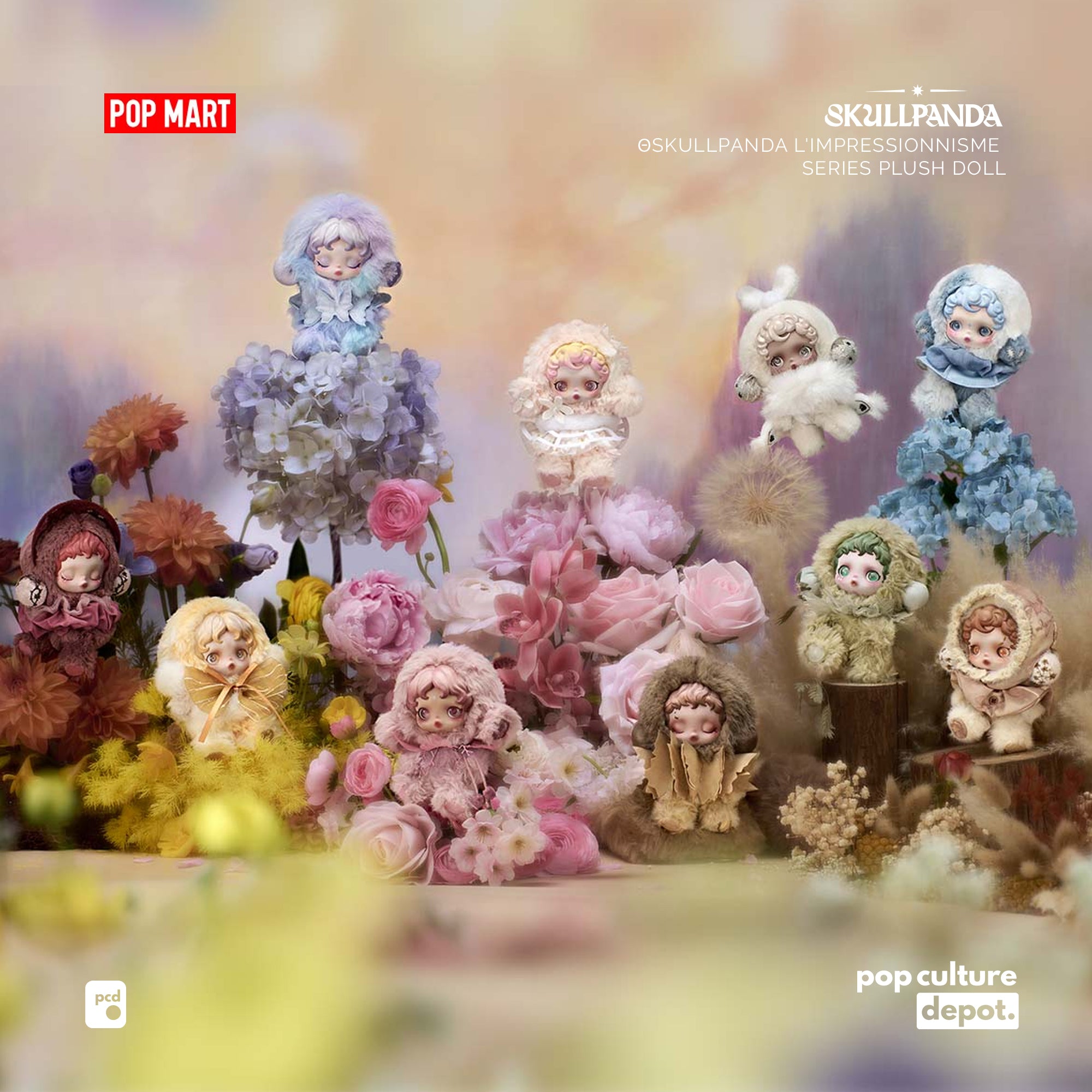 SKULLPANDA L'impressionnisme Series Plush Doll – POP CULTURE DEPOT