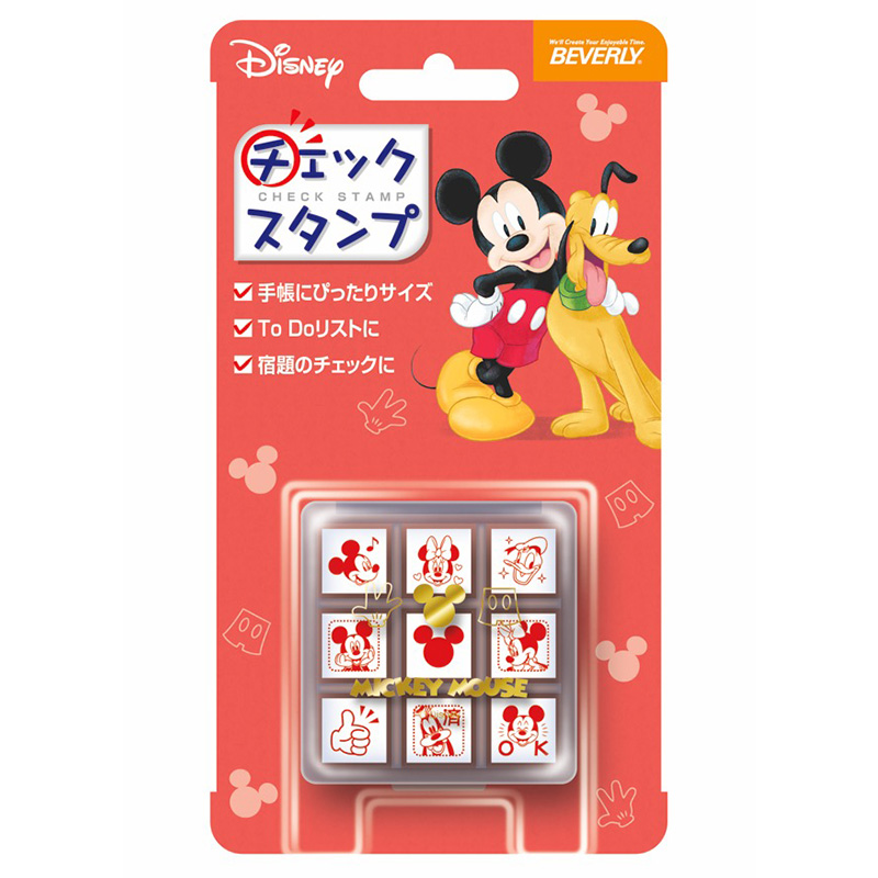 ミッキー＆フレンズ チェックスタンプ キャラクターグッズ専門店きゃらポン