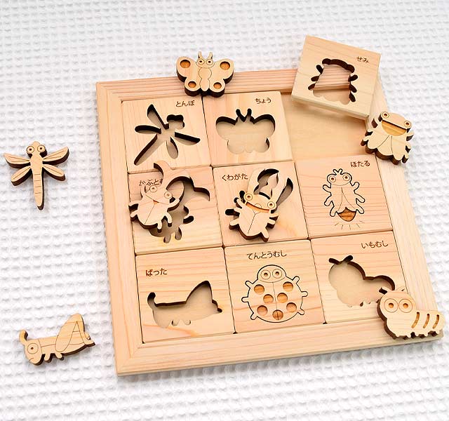 TRIGSAWパズル てんとう虫 多重層木製パズル インテリア
