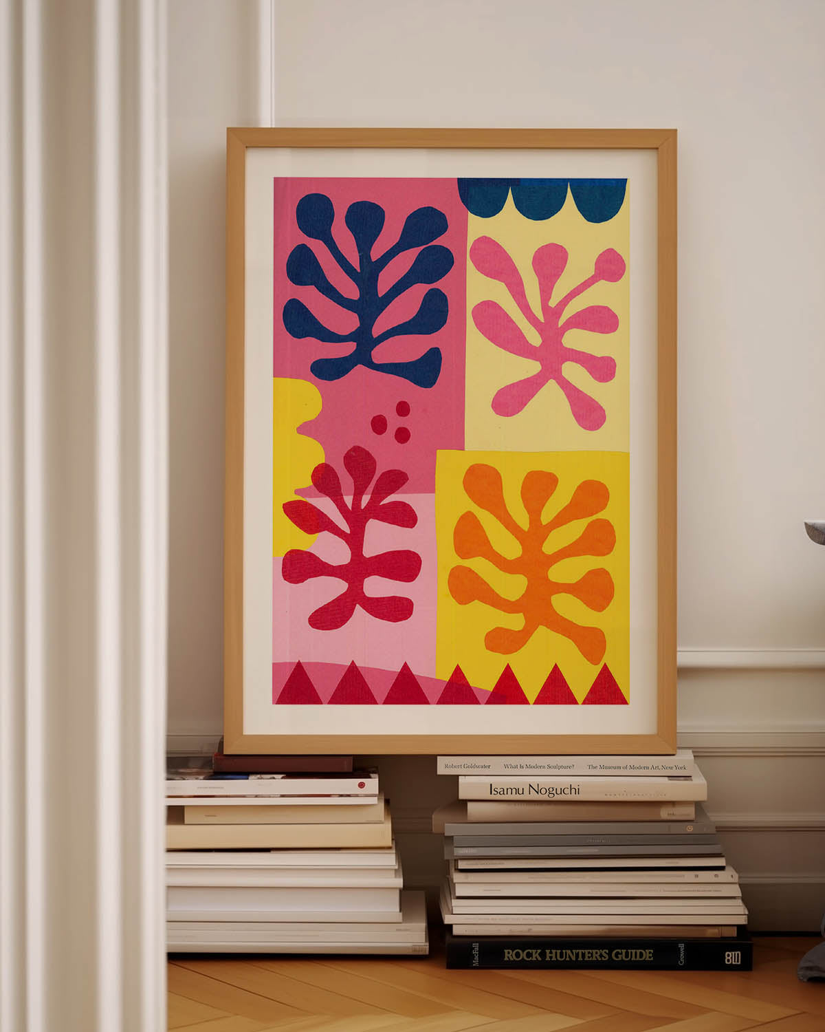 Vibrant Matisse-Inspired Leaf Cutouts Art Poster - Poster Wall