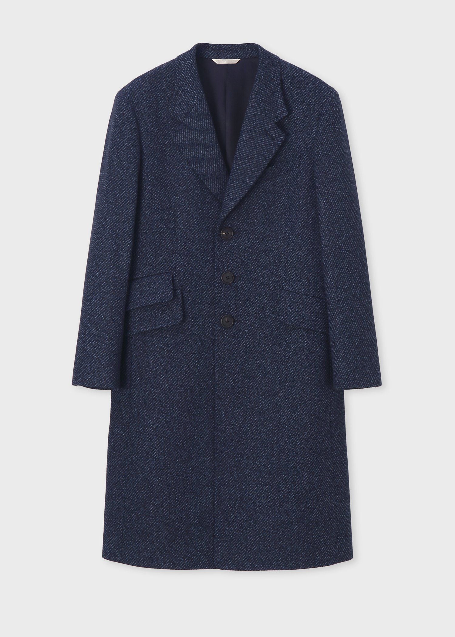 ウールカルゼ チェスターコート（ネイビー） ｜ポール・スミス