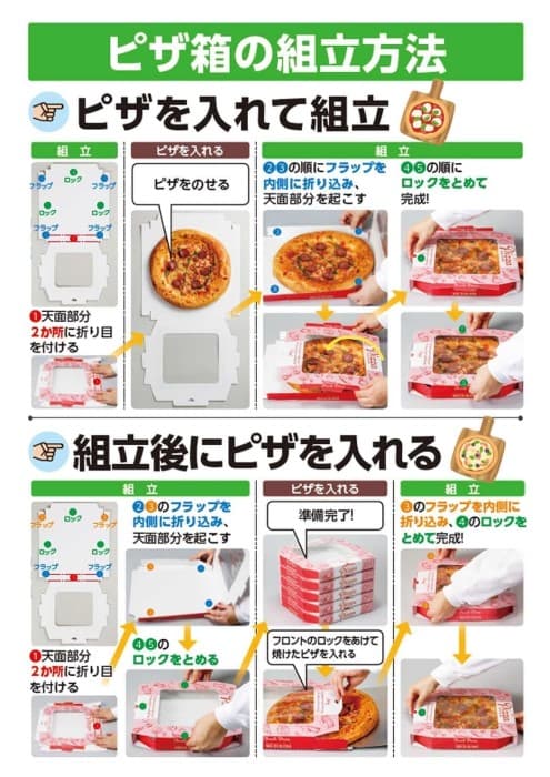ピザ箱12インチ窓付 デリシャスブラウン FSM160枚（40枚×4）｜foodware+