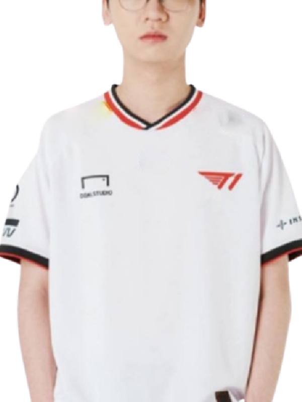 Faker T1 2nd 2025 Uniform White Jersey | LOL 2025 Uniform Jersey