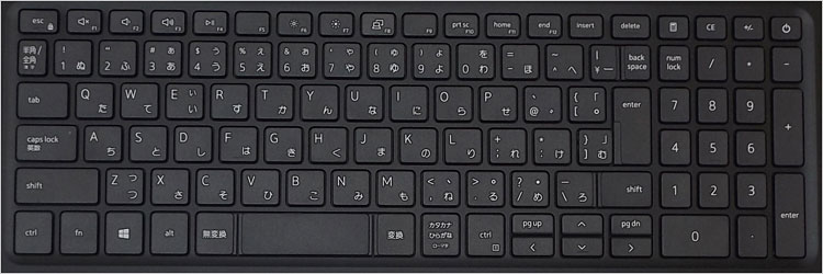 DELL ノートPC 日本語配列 キーボード