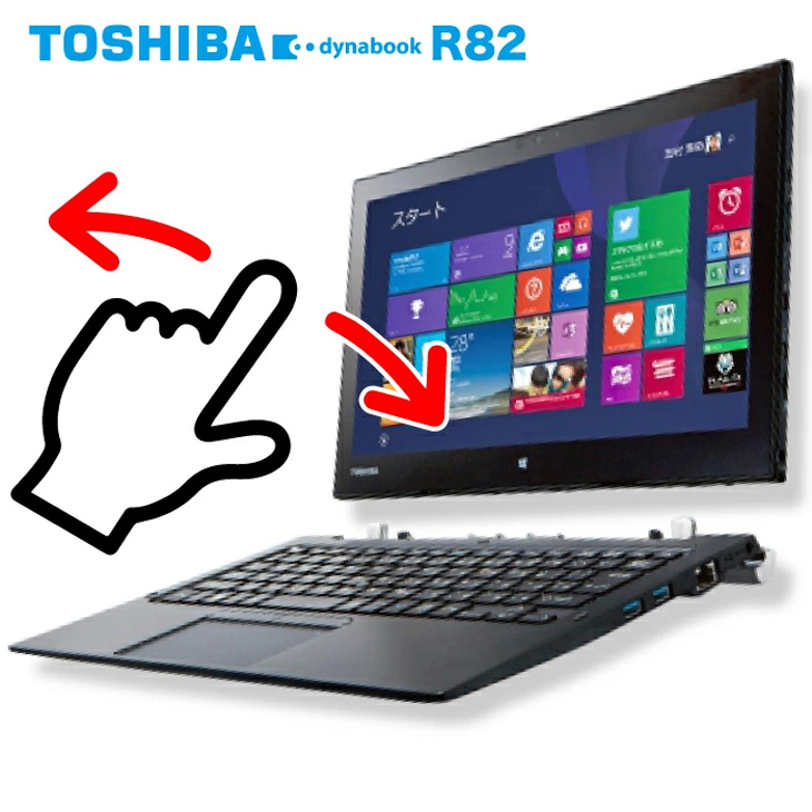 12.5型 ノートパソコン 東芝 R82/P 無線 SSD タッチ Win11