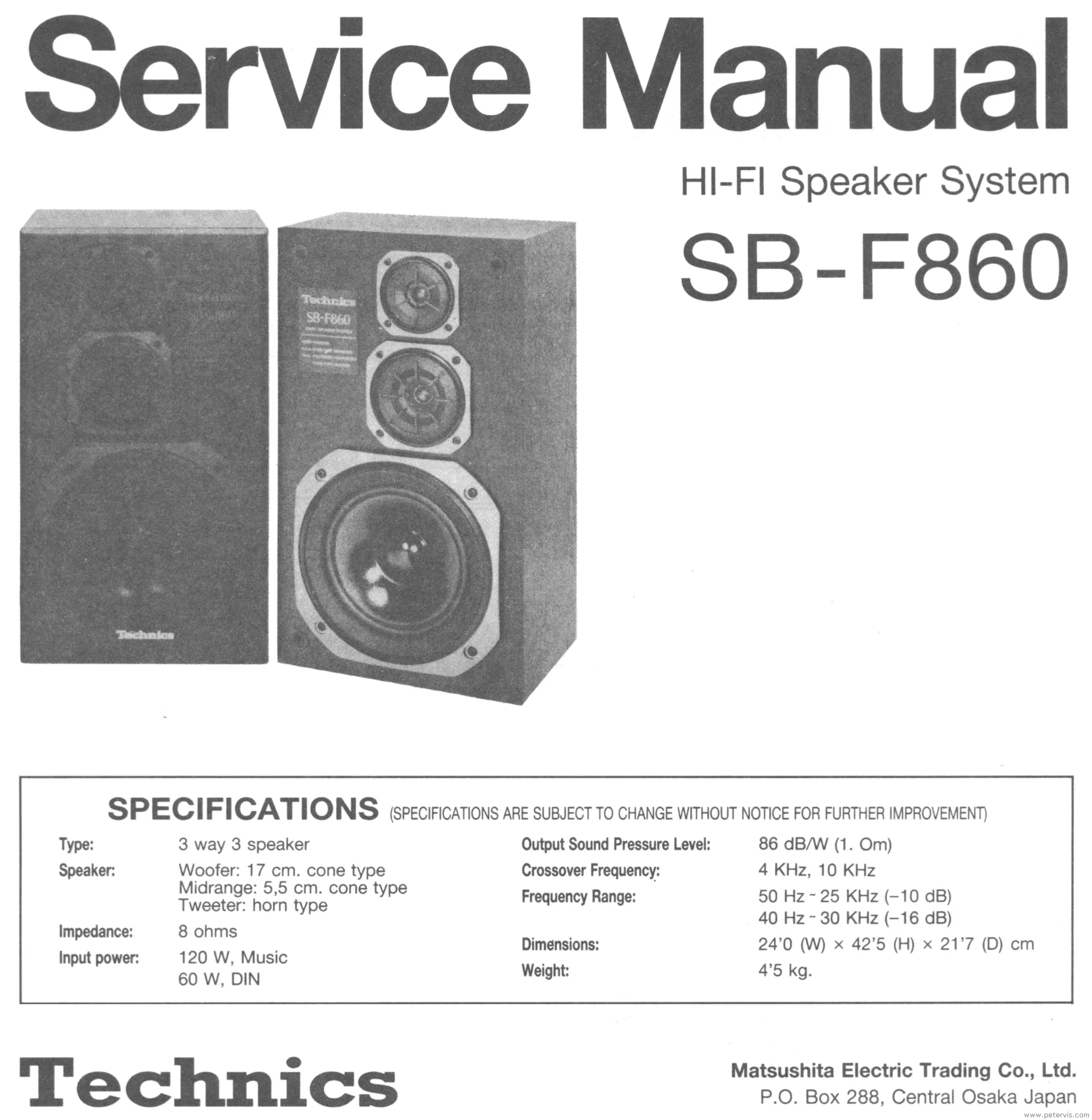 Technics SB-F860