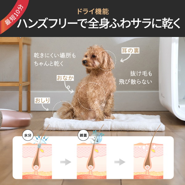 nello ペットドライルーム +Deo ホワイト/あにまるキャンパス