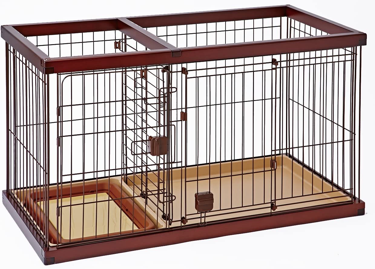 トイレのしつけが出来る ドッグルームサークル スモール ブラウン/あに