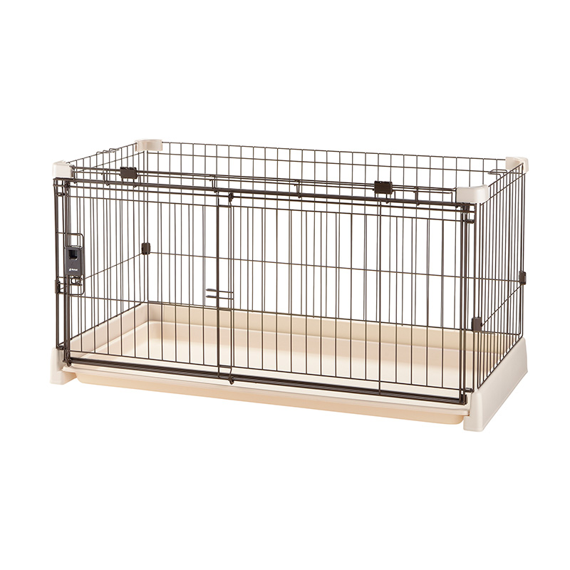 リッチェル もっとお掃除簡単ペットサークル 120-60 アイボリー 犬猫