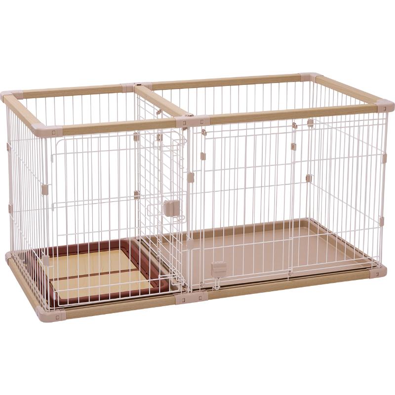 リッチェル アルミフレームペットサークル 90-60 ベージュ ペット住