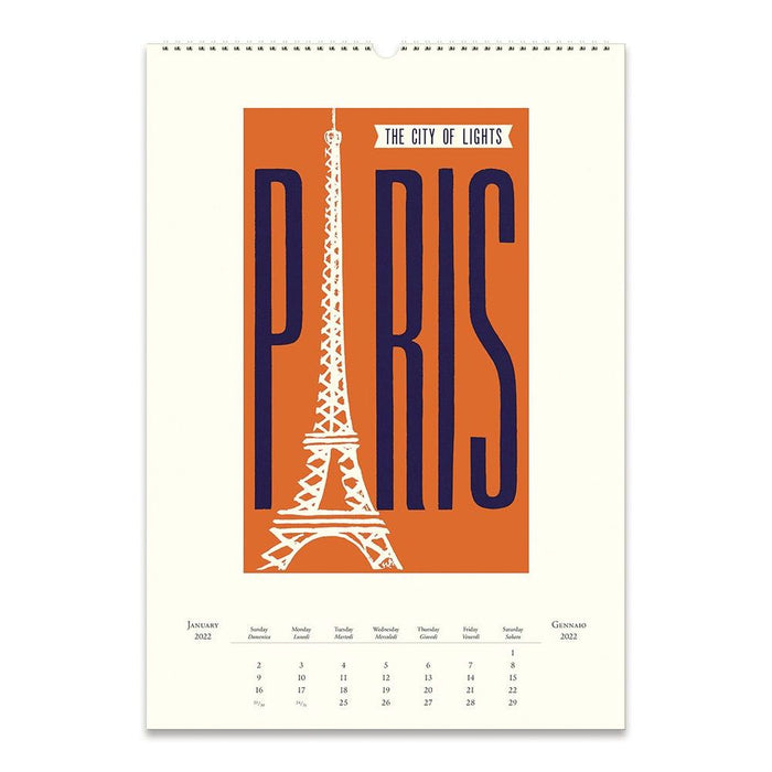 Cavallini 2022 Wall Calendar: Paris — Pearl Grant Richmans