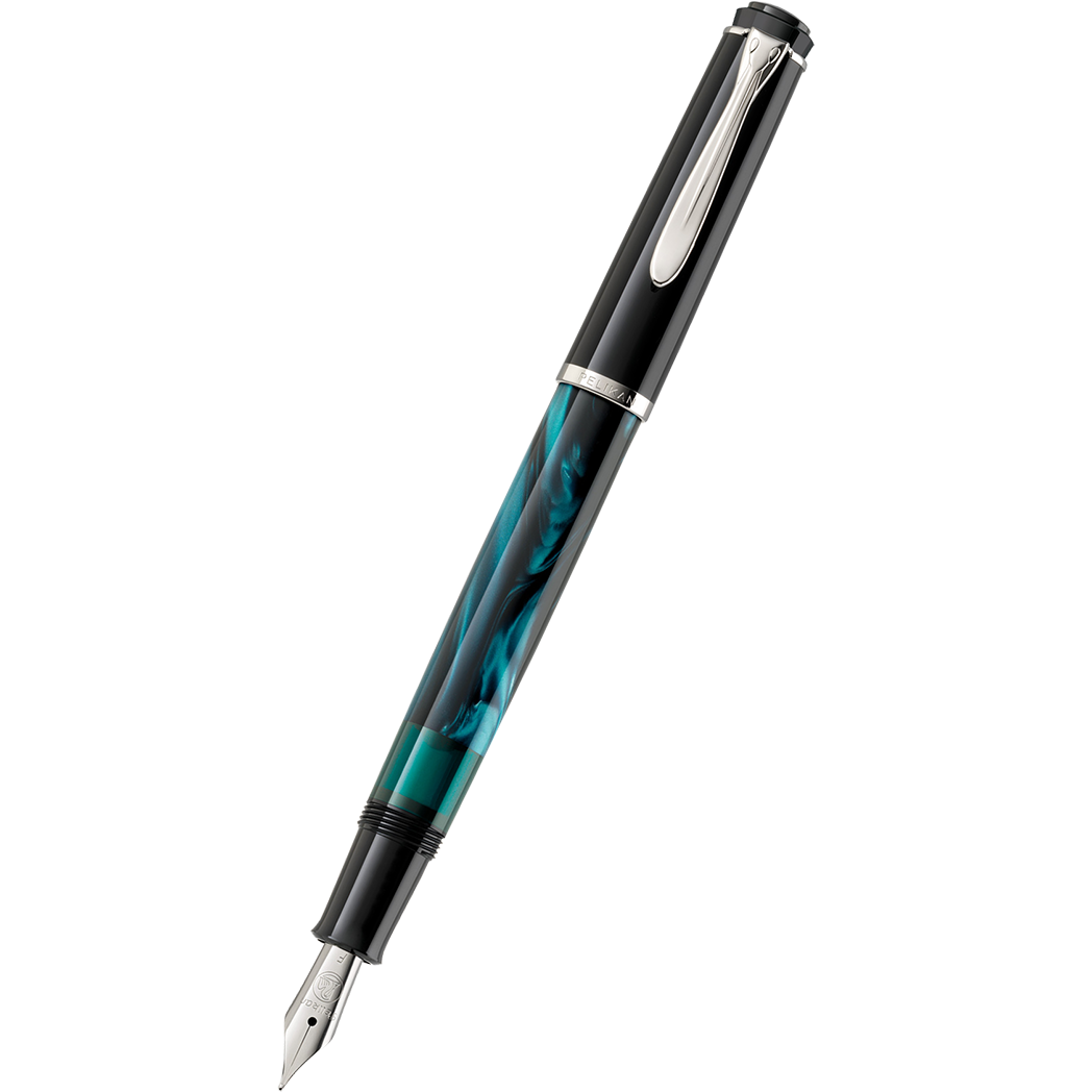 On Sale : Pelikan Classic Fountain Pen - M205 Petrol-Marbled (Special