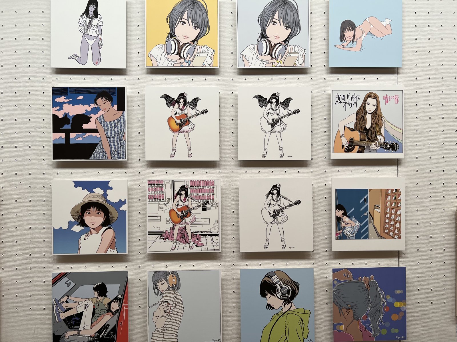 江口寿史 RECORD展 オリジナル複製画「日曜日のサマートレイン」