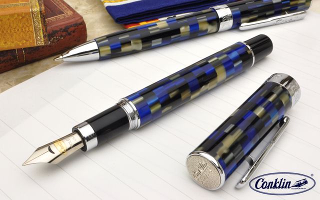 CONKLIN コンクリン 万年筆 モザイク CK71791 ブルー | ペンハウス