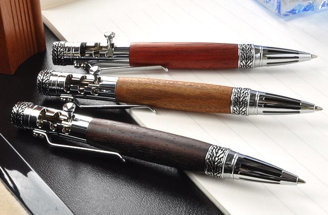 工房 AKIRA 木軸 ボールペン ギアシフト パーカータイプ対応 三宅島産