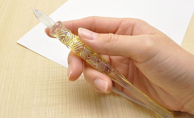 川西硝子 ガラスペン 硬質ガラスペン 細波（さざなみ） アウトサイド