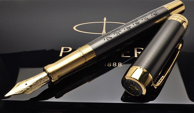 Paker デュオフォールド パールグレイ 万年筆 字幅F