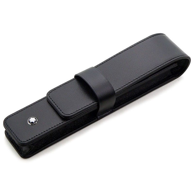 MONTBLANC モンブラン ペンケース 30302 2本差 ブラック U0014311