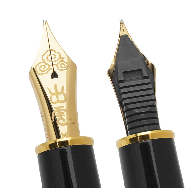 PLATINUM プラチナ万年筆 万年筆 出雲 竹編み 茣蓙目 暗黒色 | ペンハウス