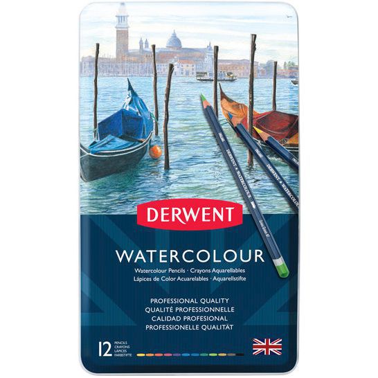 DERWENTART 色鉛筆 ダーウェント 水彩色鉛筆 ウォーターカラー 12色