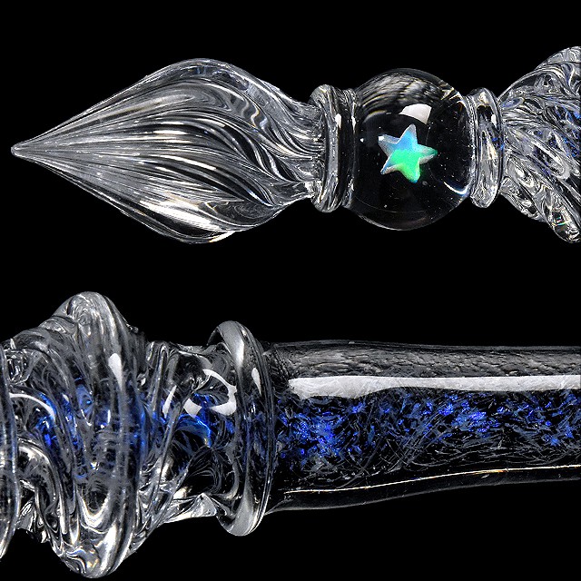 ガラス工房 LUC ガラスペン 星のガラスペン ピンクティール | ペンハウス