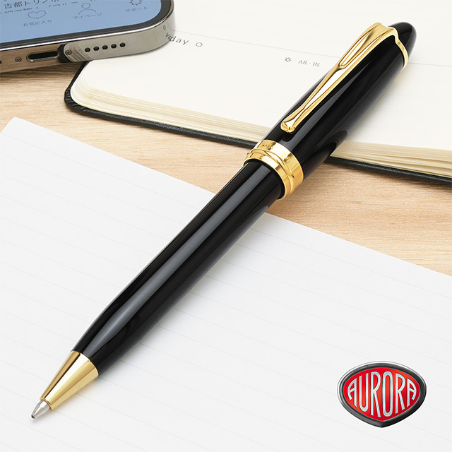 AURORA アウロラ ボールペン イプシロン ブラック | ペンハウス
