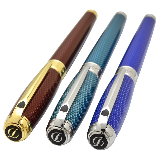 S.T Dupont エス・テー・デュポン 万年筆 New ラインD ラージ ギヨシェ