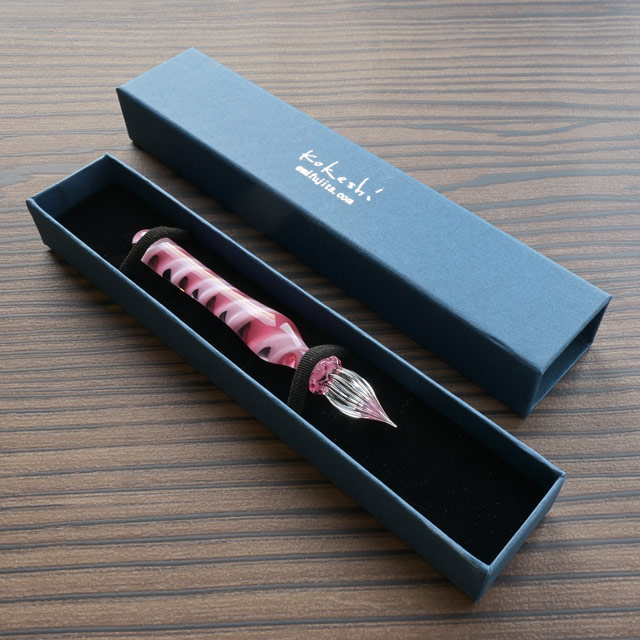 コケシ ガラスペン リボンケーン Lollipop Short | ペンハウス