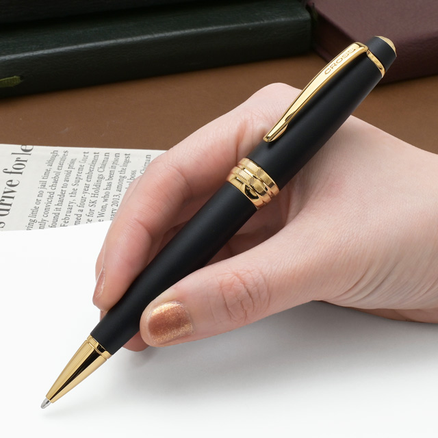 クロス ボールペン ベイリー マットブラック＆ゴールド NAT0452-24