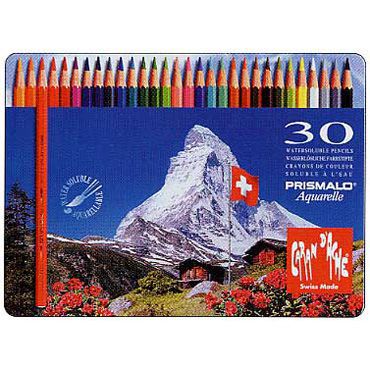 CARAN D'ACHE カランダッシュ 水彩色鉛筆 プリズマロ 80色木箱セット