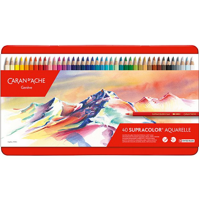 CARAN D'ACHE カランダッシュ 色鉛筆 スプラカラーソフト水溶性色鉛筆
