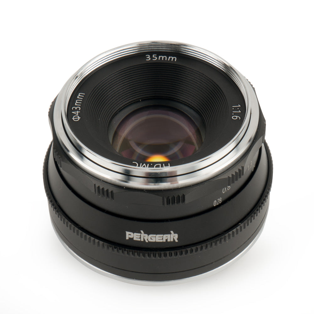 Pergear 35mm F1.6 for Sony E-Mount, M4/3 Mount, Fuji X-Mount